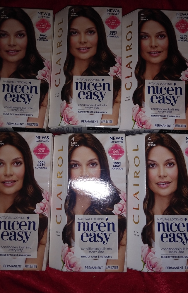 Clairol nice n' easy DARK BROWN hair dye